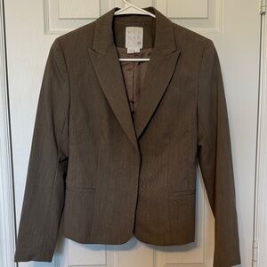 Margaret M Brown Pinstriped Women's Blazer